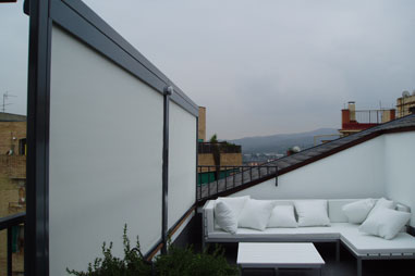 Tendals: estors Rits guiat, cremallera i motoritzat. L'Encert a Sant Vicen de Castellet, prop de Manresa (Barcelona)
